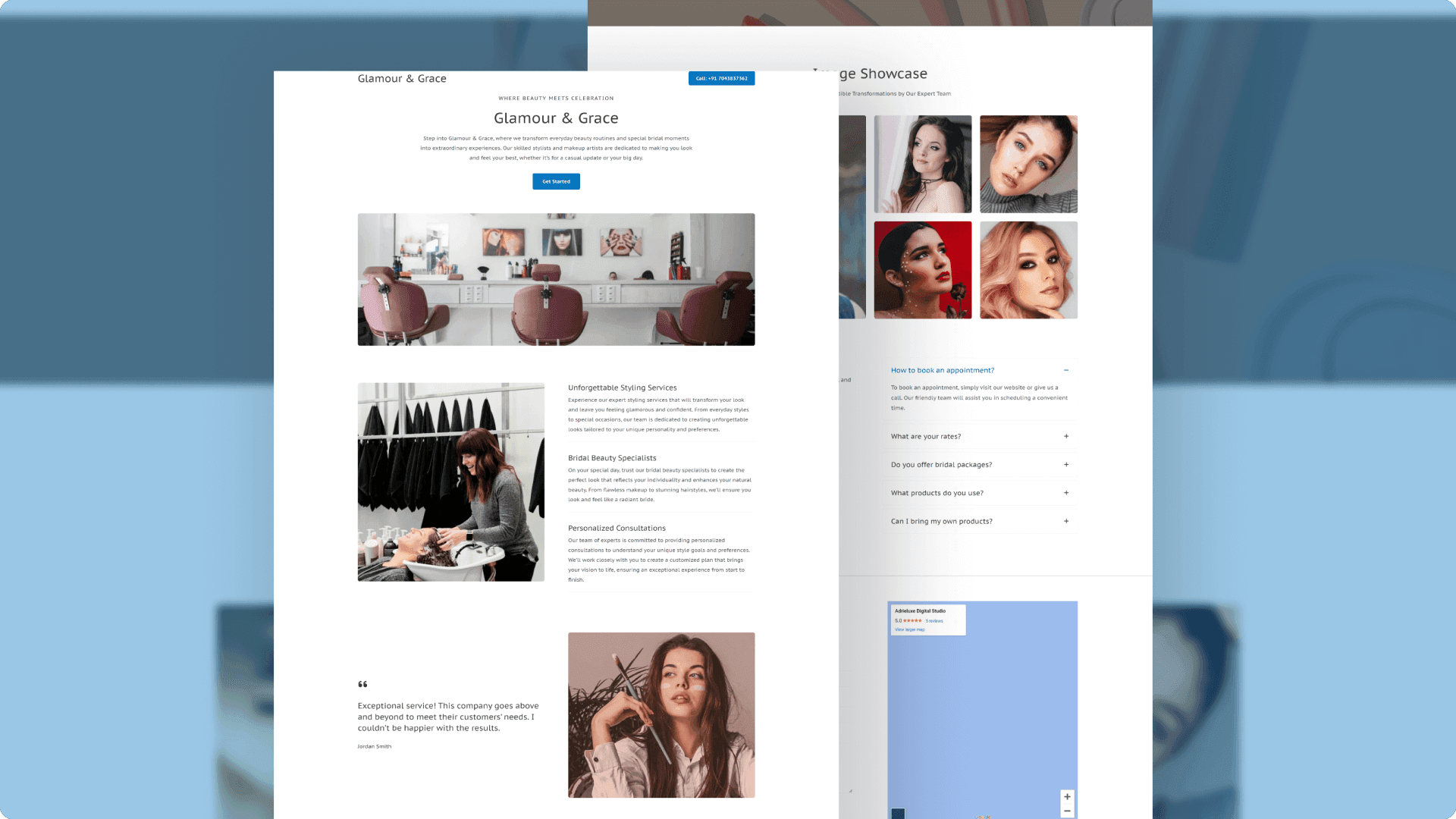 A WordPress Website Designed to Empower Beauty